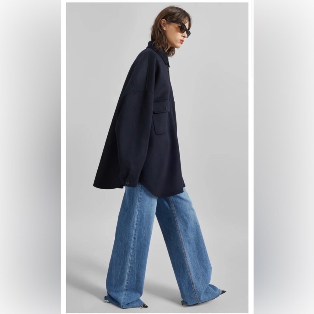 The Frankie Shop Dallas wool oversized shirt - Picture 2 of 3